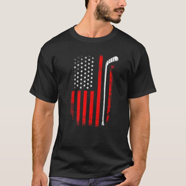 Camiseta Hockey Estados Unidos Bandera estadounidense Patri (Anverso)