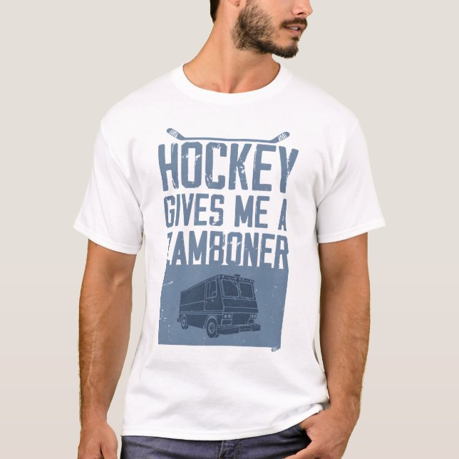 Camiseta Hockey gives me a zamboner (Anverso)