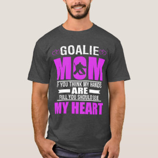 Camiseta Hockey Goalie Mamá Mejor Madres Regalo retro