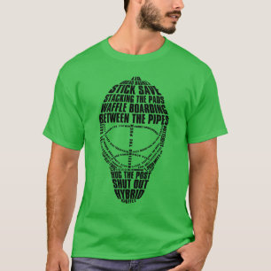 Camiseta Hockey Goalie Mask Word Art