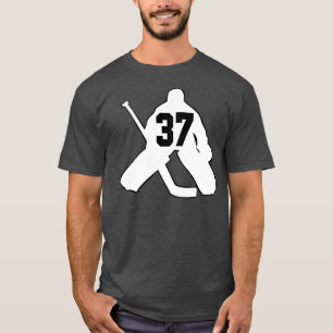 Camiseta Hockey Goalie TU número 37 Hombres Mujeres Chicas