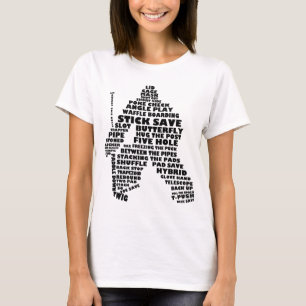 Camiseta Hockey Goalie Word Art