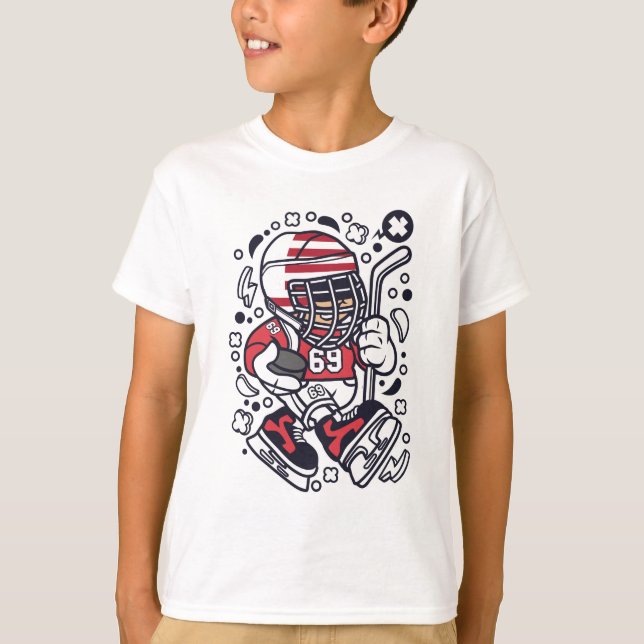 Camiseta Hockey infantil americano (Anverso)