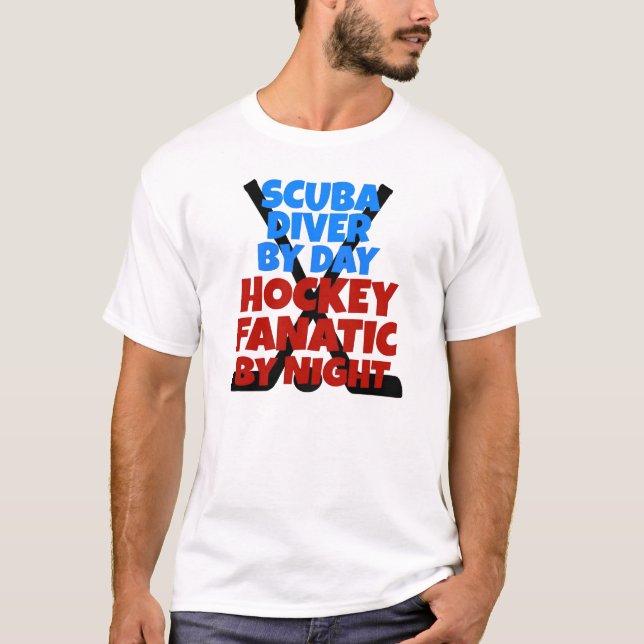 Camiseta Hockey Lover Scuba Diver (Anverso)