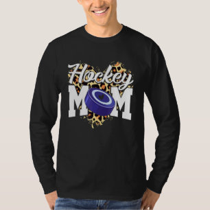Camiseta Hockey Mamá se burla del día de la madre del leopa