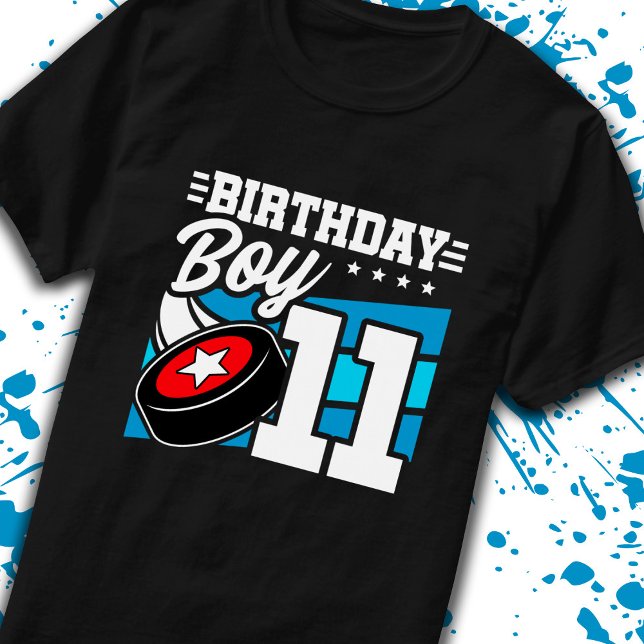 Camiseta Hockey masculino Cumpleaños 11 cumpleaños niño de  (Subido por el creador)