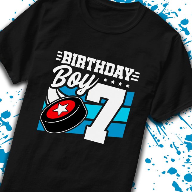 Camiseta Hockey masculino Cumpleaños 7º cumpleaños Niño de  (Subido por el creador)