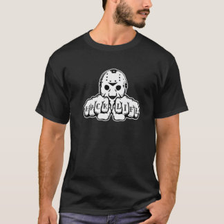Camiseta Hockey Mask Knuckle Tattoo Design Premium