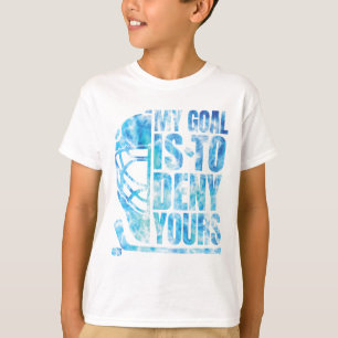 Camiseta Hockey Mi Meta Es Negar La Tuya Funny Goalie Boys 