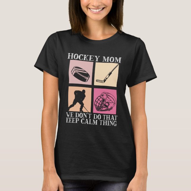 Camiseta Hockey Mom Motherhood Best Mama Ever Hockey   3 (Anverso)