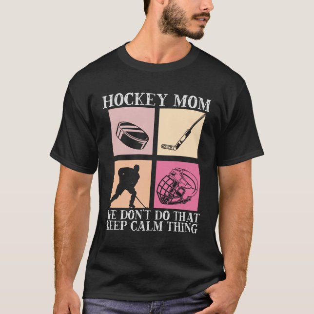 Camiseta Hockey Mom Motherhood Best Mama Ever Hockey   3 (Anverso)