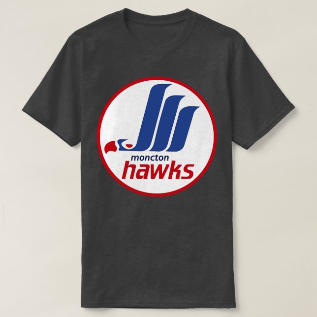 Camiseta Hockey Moncton Hawks 1987 (Diseño del anverso)