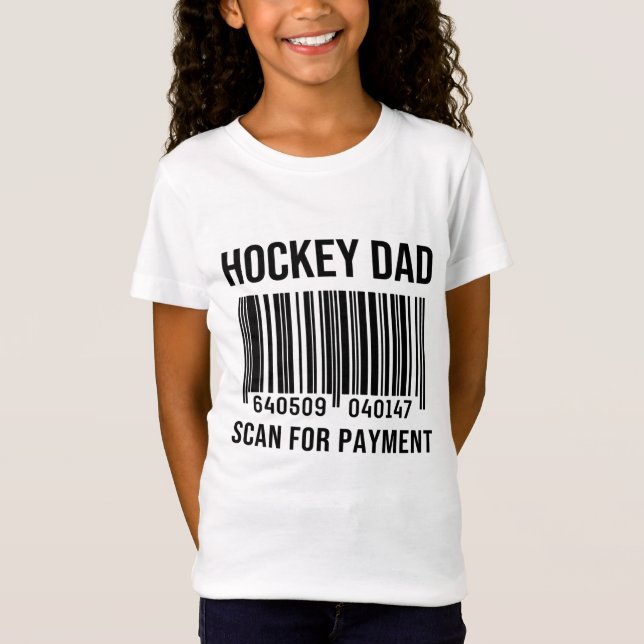 Camiseta Hockey Papá escanea por pago Deporte Día del Padre (Anverso)