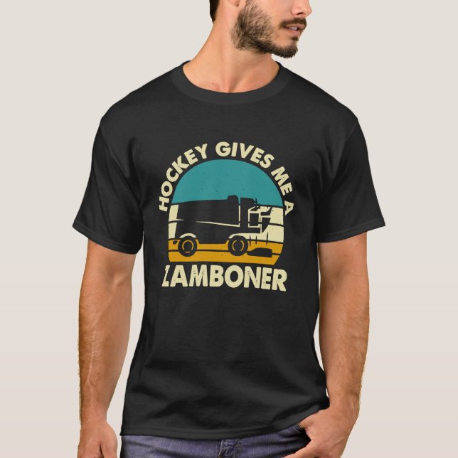 Camiseta Hockey para hombres El hockey me da un zamboner (Anverso)