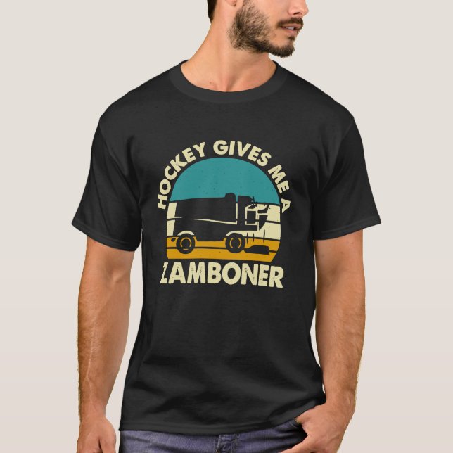Camiseta Hockey para hombres El hockey me da un zamboner (Anverso)