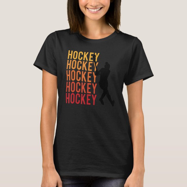 Camiseta Hockey player with hockey stick field hockey count (Anverso)