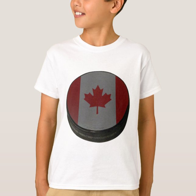 Camiseta Hockey Puck canadiense (Anverso)