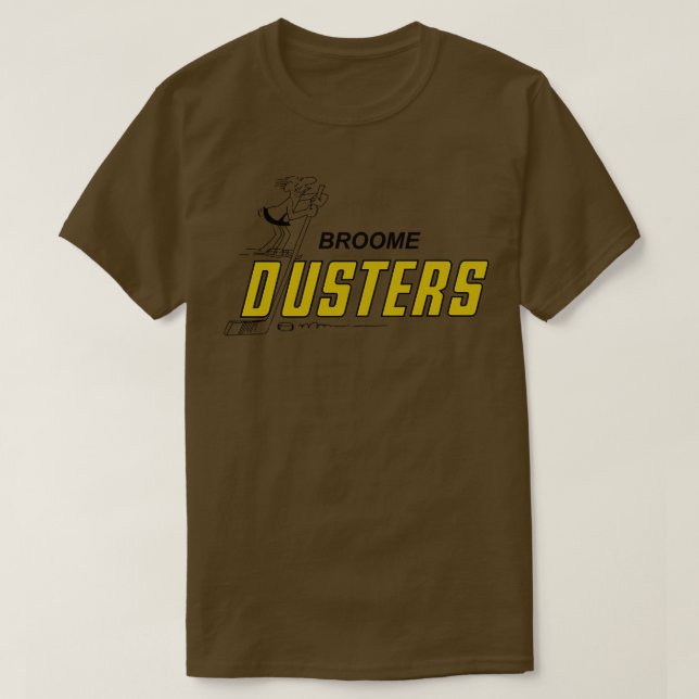 Camiseta Hockey Retro Broom Dusters 1973 (Diseño del anverso)