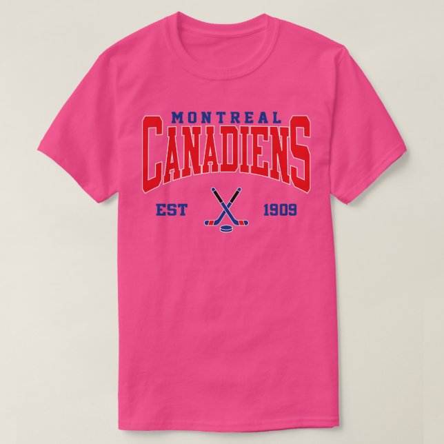 Camiseta Hockey Retro Montreal (Diseño del anverso)