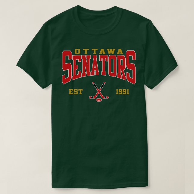 Camiseta Hockey Retro Ottawa (Diseño del anverso)
