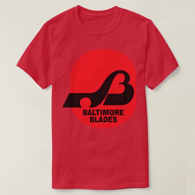 Camiseta Hockey Retro WHA Baltimore Blades Hockey Team (Diseño del anverso)