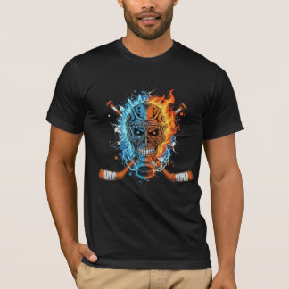 Camiseta Hockey Skull: Fire and Ice Guardian Graphic