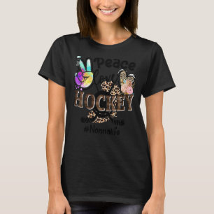 Camiseta Hockey sobre amor por la paz Nonna Life Mom Grandm