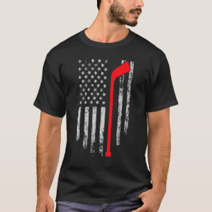 Camiseta Hockey sobre bandera estadounidense, jugadores de 