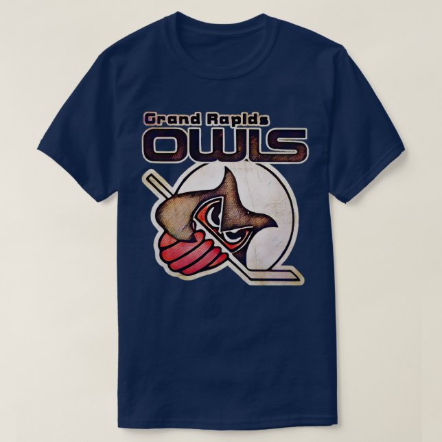 Camiseta Hockey sobre búhos de Grand Rapids (Diseño del anverso)