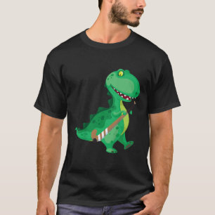 Camiseta Hockey sobre césped infantil Dinosaurio Divertido 