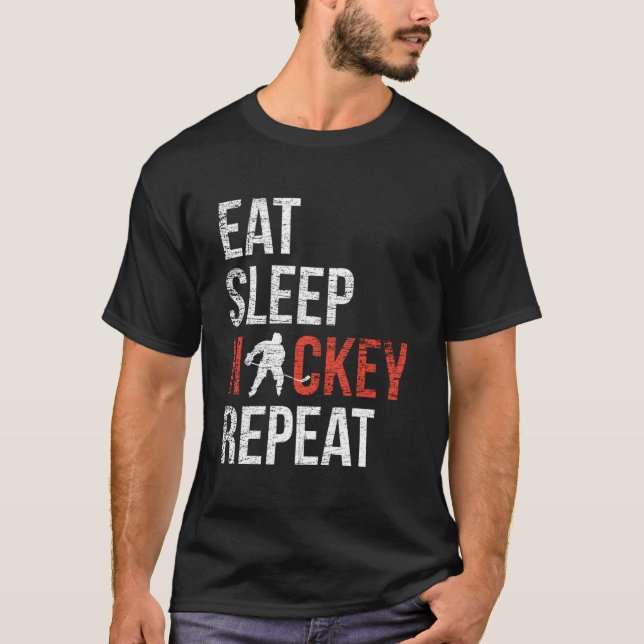 Camiseta Hockey sobre césped para dormir Hockey sobre hielo (Anverso)