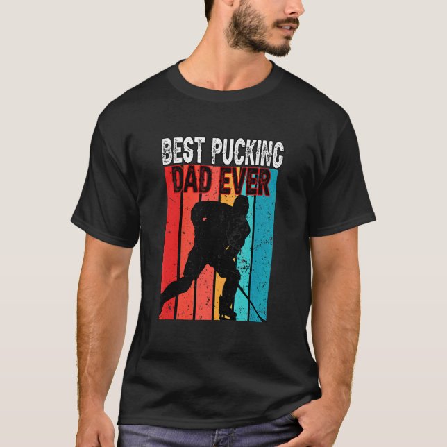 Camiseta Hockey sobre el Día del Padre, mejor hombre que mo (Anverso)