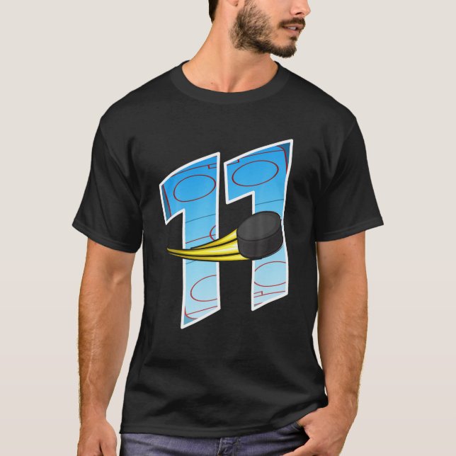 Camiseta Hockey sobre hielo 11º cumpleaños - Tengo 11 años  (Anverso)