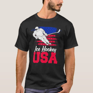 Camiseta Hockey sobre hielo Bandera Americana Bandera de Es