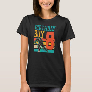 Camiseta Hockey sobre hielo de 8 años Tema de la octava fie