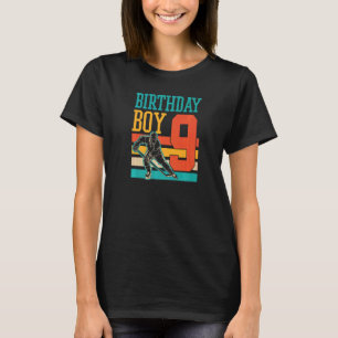 Camiseta Hockey sobre hielo de 9 años Tema 9 de la fiesta d