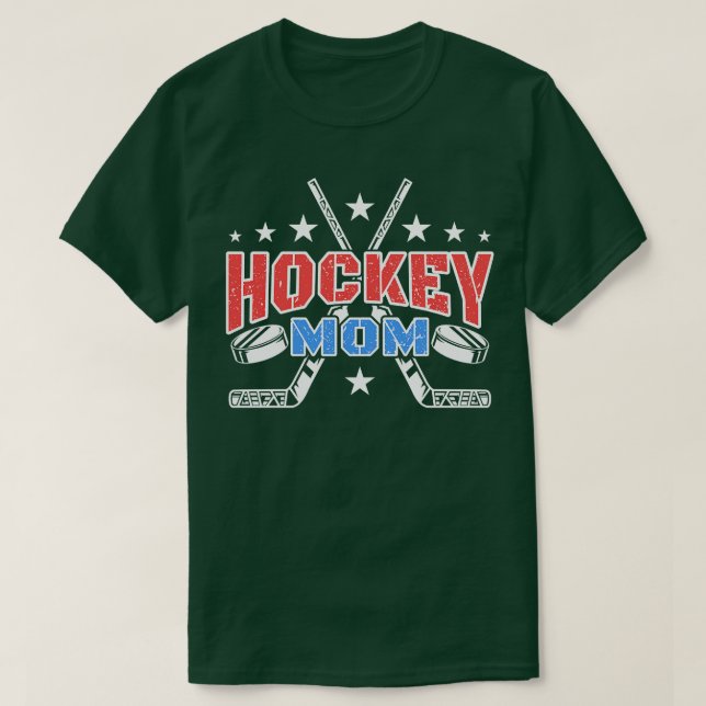 Camiseta Hockey sobre hielo de mamá (Diseño del anverso)