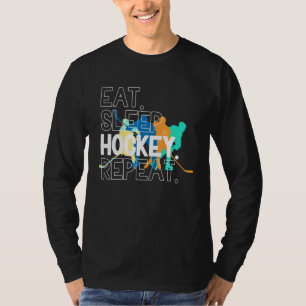 Camiseta Hockey sobre hielo de repetición de hockey sobre h