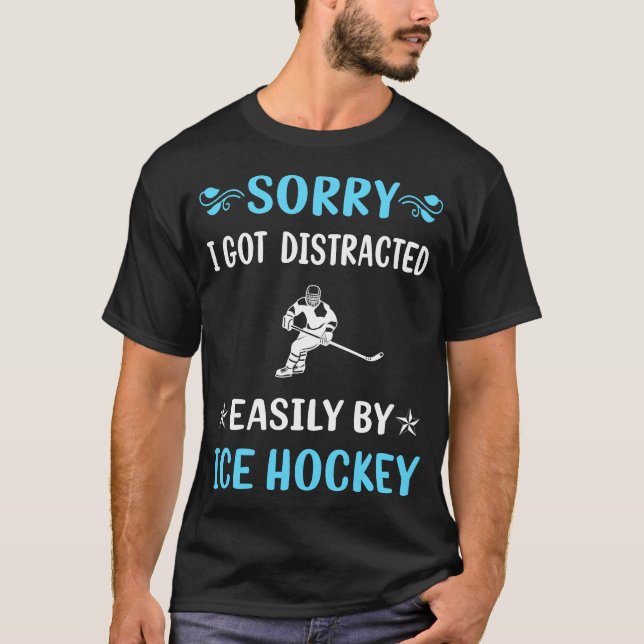 Camiseta Hockey sobre hielo distraído (Anverso)