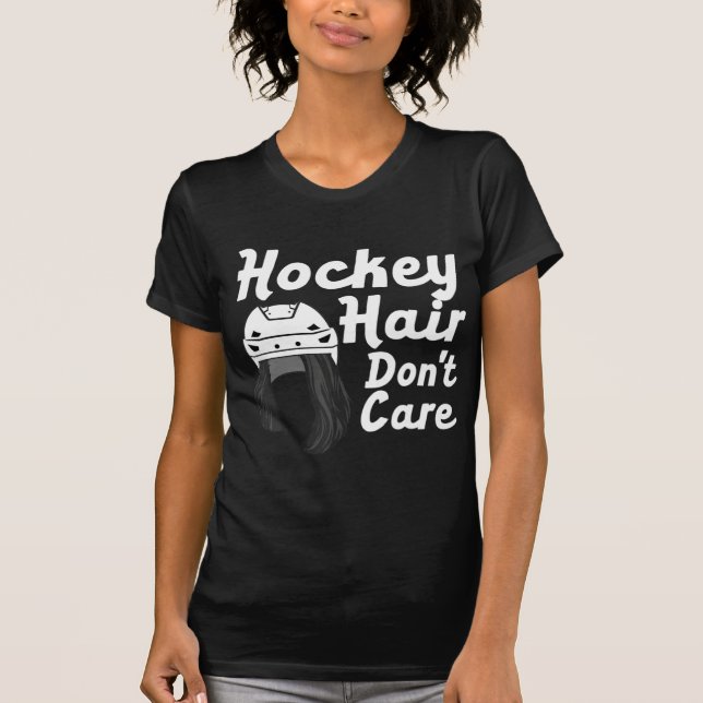 Camiseta Hockey sobre hielo divertido para mujeres Chicas c (Anverso)