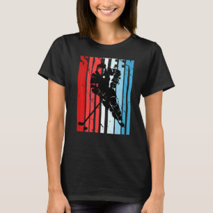 Camiseta Hockey sobre hielo Jugador de cumpleaños número 16