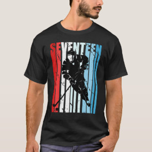 Camiseta Hockey sobre hielo Jugador de cumpleaños número 17