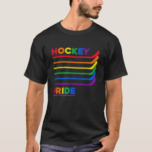 Camiseta Hockey sobre hielo LGBTQ Color arcoiris Orgullo ga