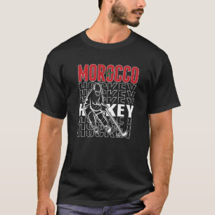 Camiseta Hockey sobre hielo Marruecos Equipo marroquí de ho