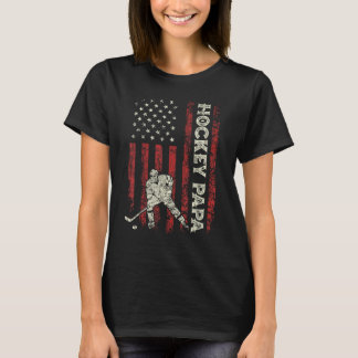 Camiseta Hockey sobre hielo masculino papá papá papá bander