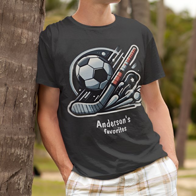 Camiseta Hockey sobre hielo y deporte de fútbol personaliza (Subido por el creador)
