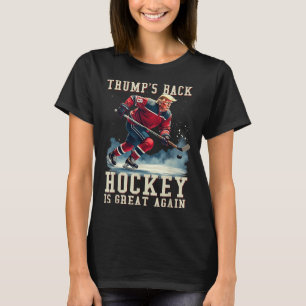 Camiseta Hockey sobre hierba divertida Trump jugador Guay V