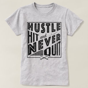 Camiseta Hockey sobre hierba, golpe y nunca salir del tee
