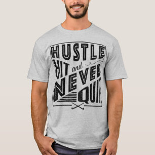 Camiseta Hockey sobre hierba, golpe y nunca salir del tee