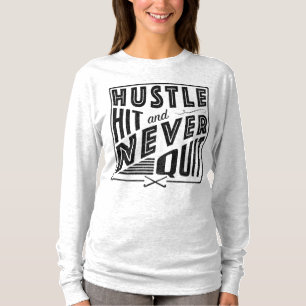 Camiseta Hockey sobre hierba, golpe y nunca salir del tee